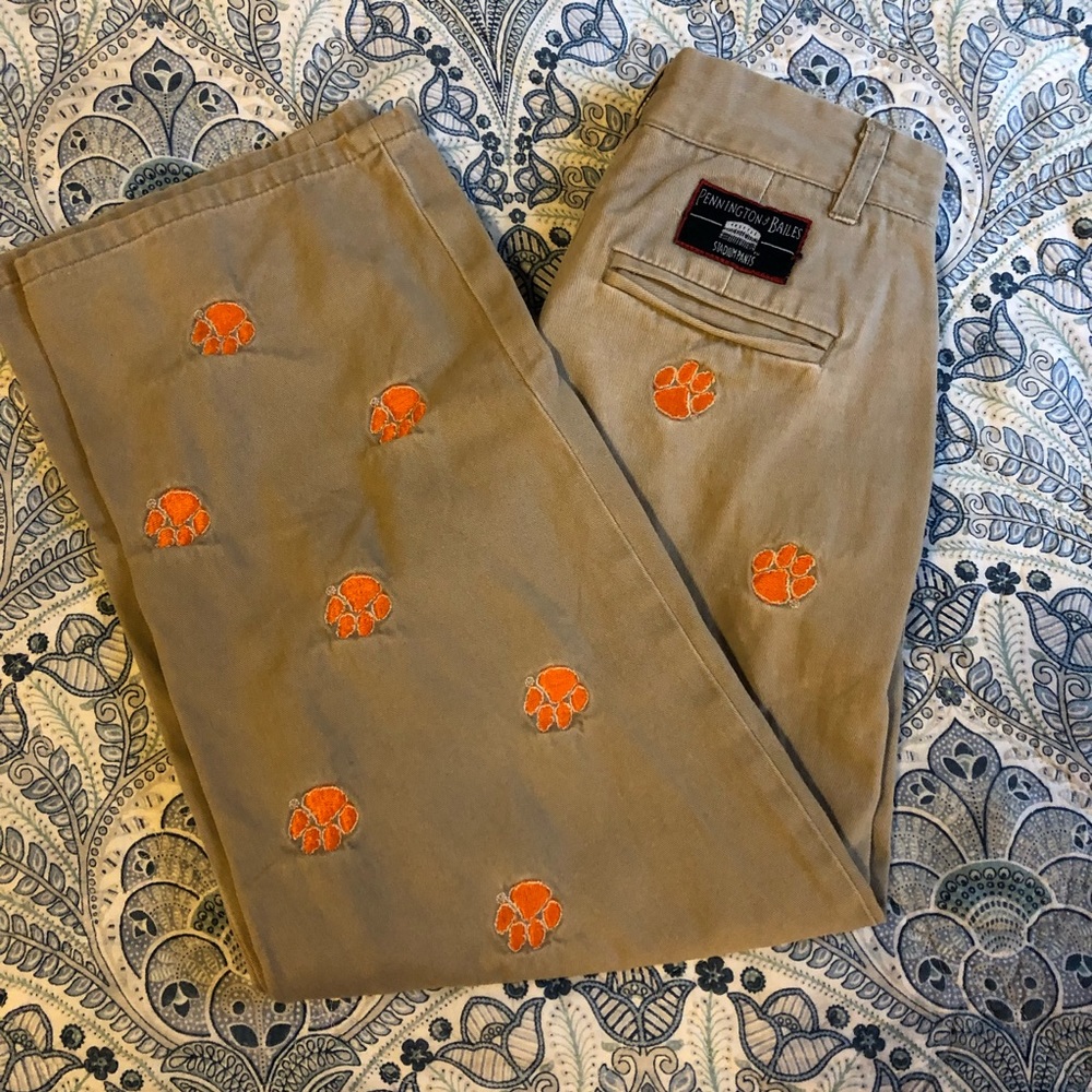 Penningtons Kids Tan Bottoms with Orange Accents